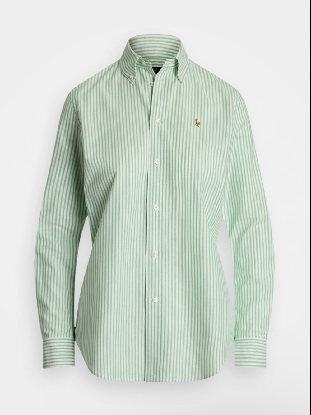 Ralph Lauren Mint Green Striped Button-Down Shirt